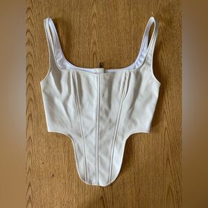 PrettyLittleThing Off-White Sleeveless Top